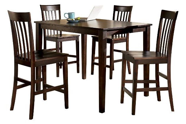 Hyland Counter Height Dining Room Table And Barstools (set Of 5 Throughout Well Liked Hyland 5 Piece Counter Sets With Stools (Gallery 1 of 20)