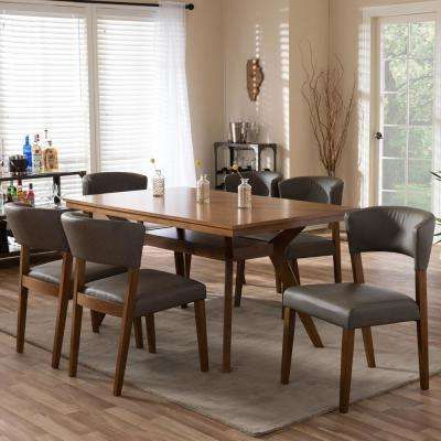 Latest Baxton Studio – Kitchen & Dining Room Furniture – Furniture – The Within Laurent 7 Piece Counter Sets With Wood Counterstools (View 12 of 20)