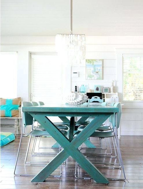 Featured Photo of The 20 Best Collection of Blue Dining Tables