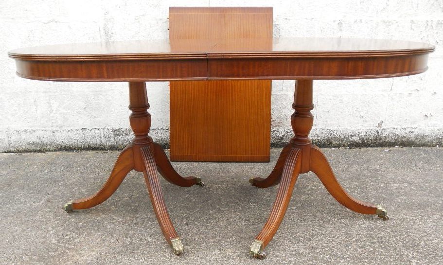 Mahogany Extending Dining Tables And Chairs Intended For Latest Antique Georgian Style Mahogany Extending Dining Table To Seat Eight (Gallery 10 of 20)