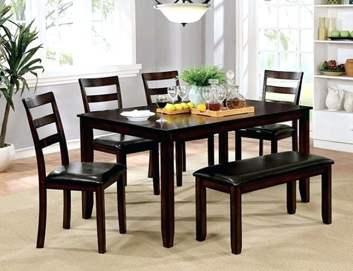 Market 6 Piece Dining Sets With Host And Side Chairs Intended For Latest 6 Piece Kitchen Table Set Pc Sets With Bench Excellent Dining (View 1 of 20)