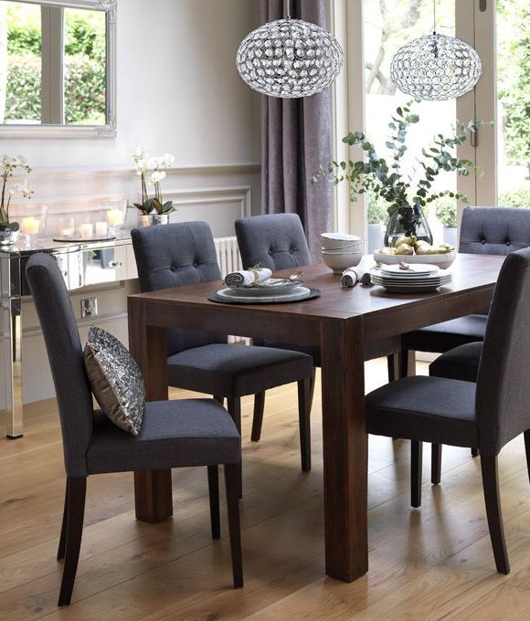 Most Current Dark Wood Dining Room Furniture Pertaining To Home Dining Inspiration Ideas (View 1 of 20)