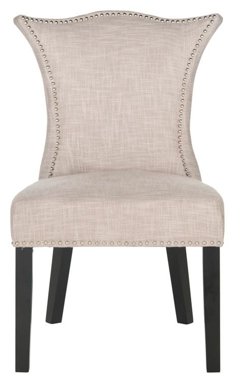 Most Popular Caira Black Upholstered Diamond Back Side Chairs Regarding Mcr4717a Set2 Dining Chairs – Furnituresafavieh (Gallery 6 of 20)