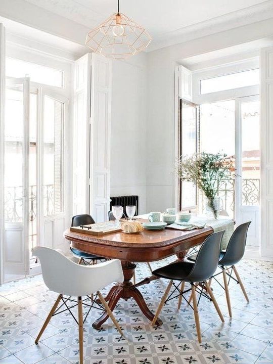 Most Recent Contemporary Dining Room Chairs With Look We Love: Traditional Table Plus Modern Chairs In 2018 (Gallery 1 of 20)