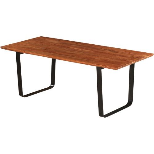 Most Recent Mango Wood/iron Dining Tables Inside Harlan Mango Wood Dining Table (Gallery 20 of 20)
