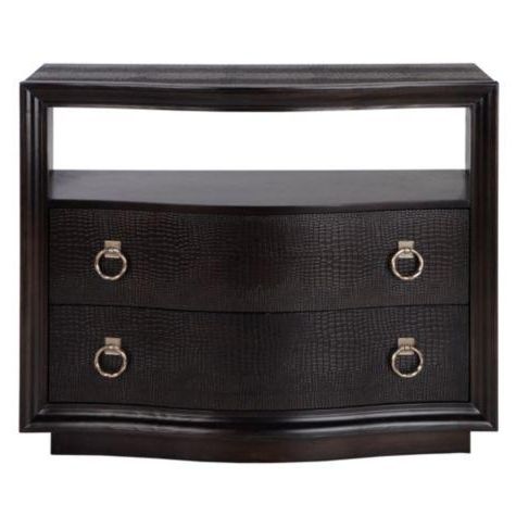 Most Recently Released Hayden 2 Drawer Black Chest With Hayden Ii Black Side Chairs (View 15 of 20)