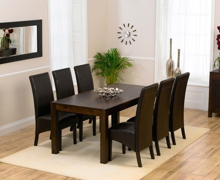 Most Recently Released Verona Dark Solid Oak 180cm Dining Table (View 1 of 20)