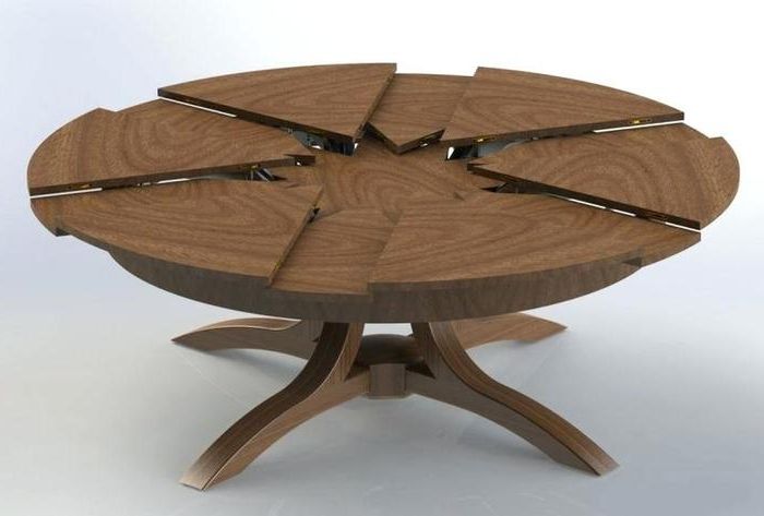 Most Up To Date 9. Modern Round Extendable Dining Table Pretty Extendable Dining Pertaining To Round Extendable Dining Tables (Gallery 7 of 20)