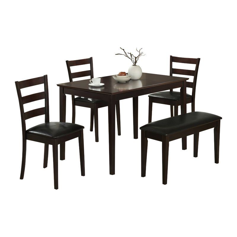 Most Up To Date Monarch Specialties Inc. 5 Piece Dining Set & Reviews (Gallery 20 of 20)