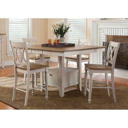Most Up To Date Rocco 8 Piece Extension Counter Sets Throughout Liberty Furniture Canton Counter Height Gathering Table (View 13 of 20)