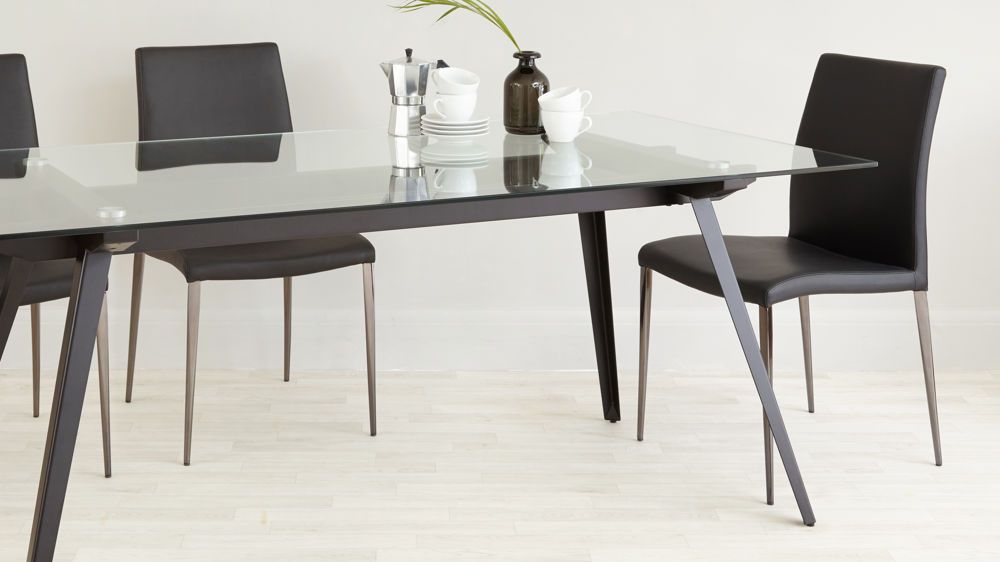 Newest Dining Tables Black Glass Pertaining To 6 – 8 Seater Glass Dining Table (Gallery 1 of 20)