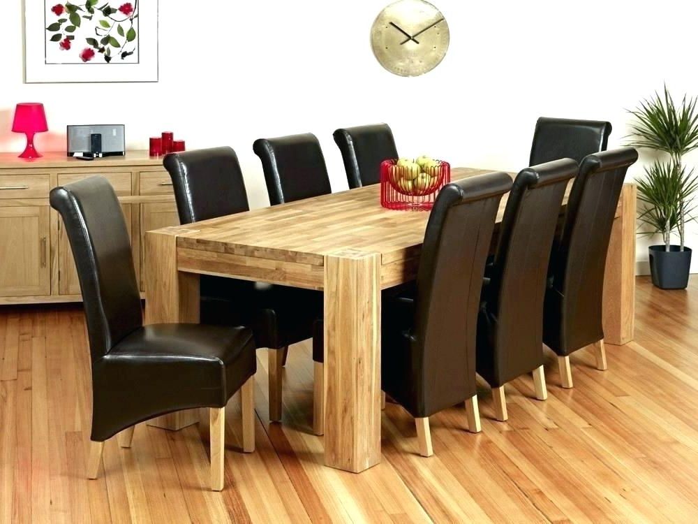 Newest Oak Dining Tables And 8 Chairs Regarding Marvelous Round Dining Table For 8 – Studbox (View 11 of 20)