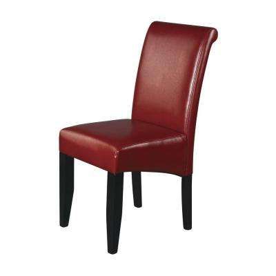 Newest Red Leather Dining Chairs In Red – Dining Chairs – Kitchen & Dining Room Furniture – The Home Depot (View 6 of 20)