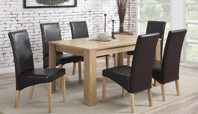 [%oak Dining Table With 6 Faux Leather Chairs 39% Off Throughout Most Up To Date Oak Dining Tables And Leather Chairs|oak Dining Tables And Leather Chairs Within Well Liked Oak Dining Table With 6 Faux Leather Chairs 39% Off|latest Oak Dining Tables And Leather Chairs Inside Oak Dining Table With 6 Faux Leather Chairs 39% Off|2018 Oak Dining Table With 6 Faux Leather Chairs 39% Off Pertaining To Oak Dining Tables And Leather Chairs%] (View 2 of 20)