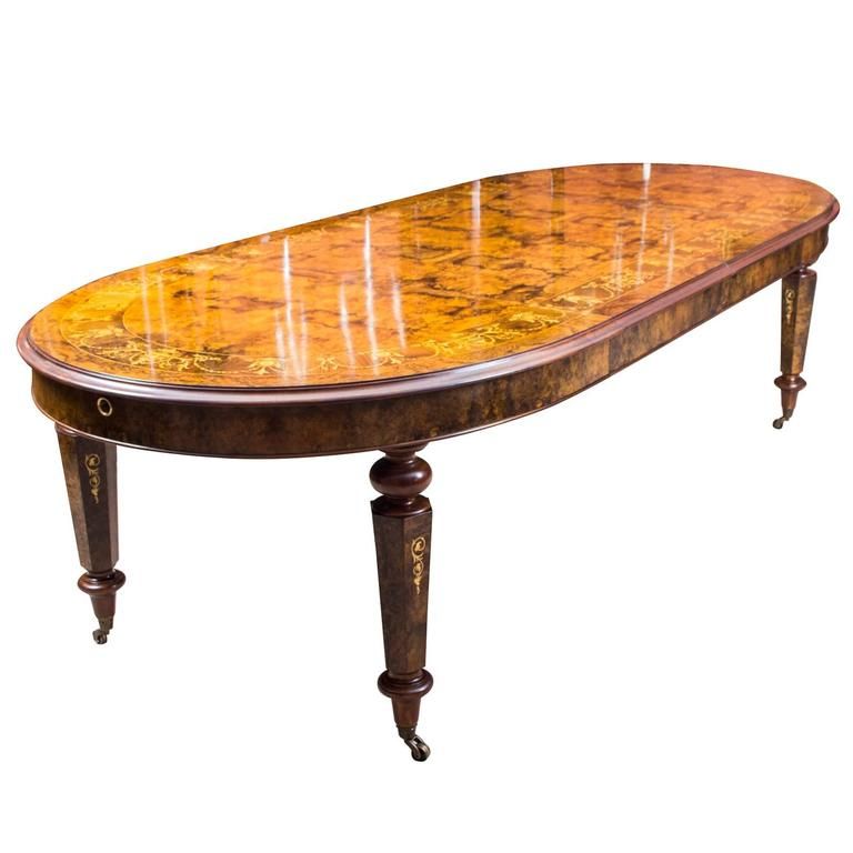 Oval Dining Tables For Sale With Most Recent Stunning Bespoke Handmade Burr Walnut 10ft Oval Marquetry Dining (View 7 of 20)