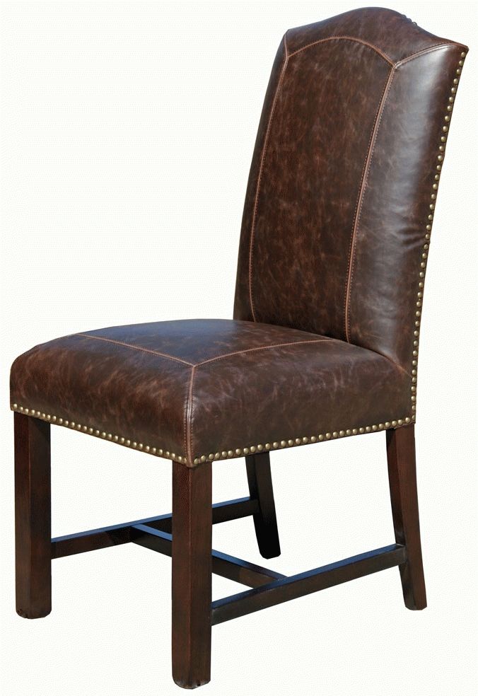 Preferred Antique Brown Leather Dining Chair R 321 With Brown Leather Dining Chairs (Gallery 10 of 20)