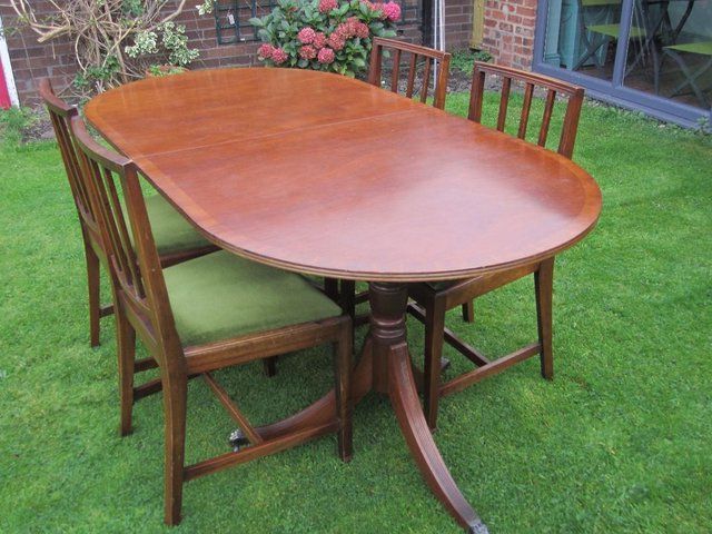 Preloved Throughout Latest Mahogany Extending Dining Tables And Chairs (View 14 of 20)