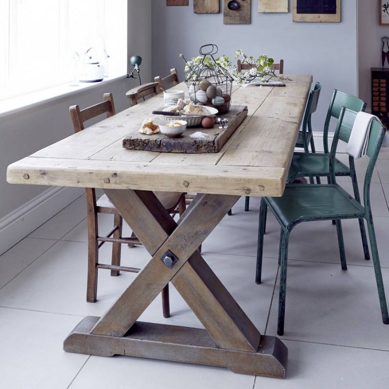 Recent Wonderful Reclaimed Timber Dining Table Reclaimed Timber Country Regarding Country Dining Tables (Gallery 1 of 20)