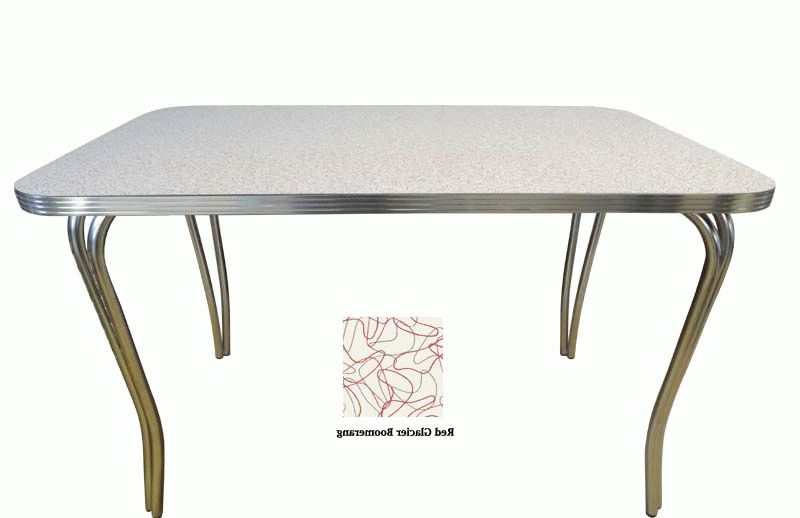 Retro Dining Tables With Regard To Latest Rectangular Retro Diner Table (View 9 of 20)