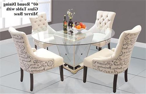 Round Dining Table With Mirror Base Inside Preferred Mirrored Dining Tables (View 12 of 20)