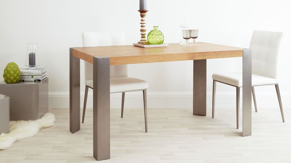 Featured Photo of  Best 20+ of Brushed Metal Dining Tables