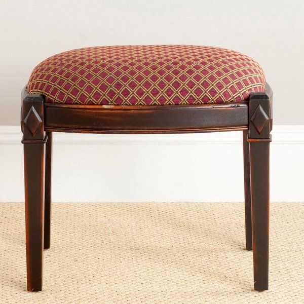 Shop Safavieh Lindy Dark Brown Ottoman – Free Shipping Today Regarding Well Known Lindy Espresso Rectangle Dining Tables (View 14 of 20)