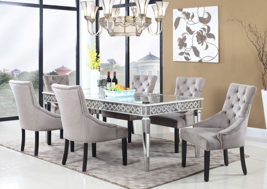 Sophie Mirrored Dining Table Regarding Newest Mirrored Dining Tables (View 1 of 20)