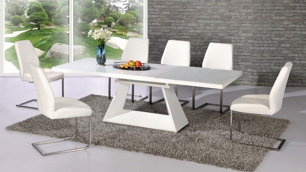Tips To Choose Perfect White Gloss Dining Table – Designinyou Pertaining To Recent High Gloss White Extending Dining Tables (Gallery 19 of 20)