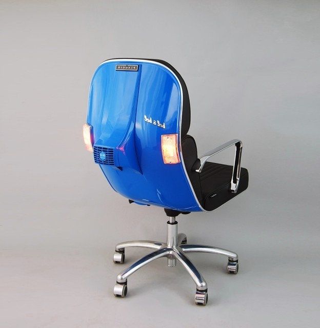 Trendy Vespa Side Chairs For The Vespa Chairs: Old Piaggio Scooters Transformed Into Office Chairs (View 12 of 20)