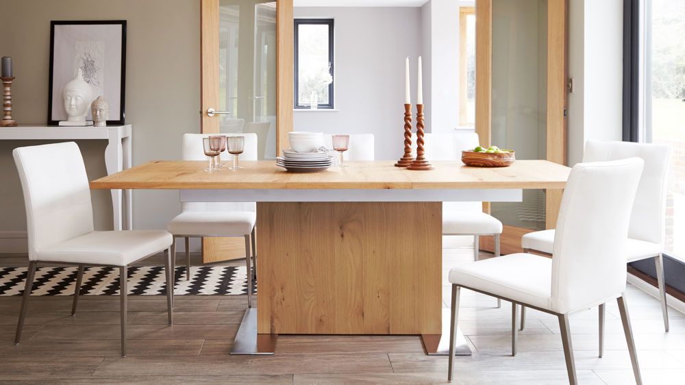 Featured Photo of 20 Best Collection of Oak Extending Dining Tables and 8 Chairs