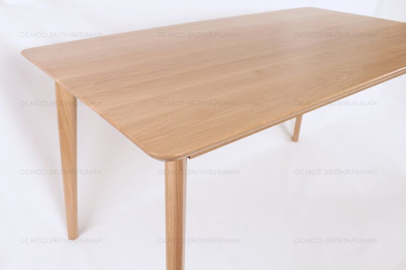 Verona Dining Table (solid Oak Wood With Regard To Verona Dining Tables (View 7 of 20)