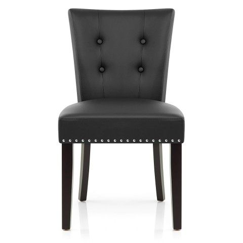 Well Known Black Dining Chairs Intended For Buckingham Dining Chair Black Leather – Atlantic Shopping (View 1 of 20)