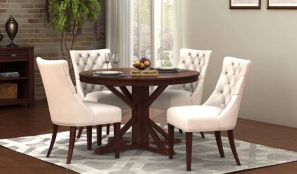 Well Known Dining Table Sets Throughout Dining Table Sets: Buy Wooden Dining Table Set Online @ Low Price (View 17 of 20)