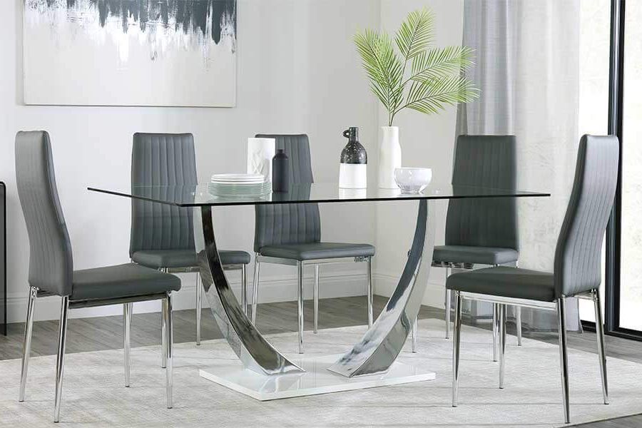 Well Known Glass Dining Tables And Chairs In Glass Dining Table & Chairs – Glass Dining Sets (Gallery 1 of 20)