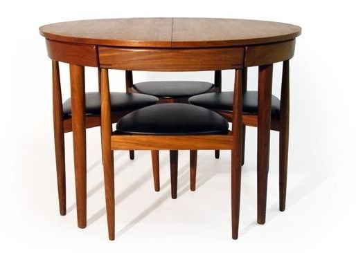 Well Known Mid Century Modern Hans Olsen Dining Table And Chairs For Sale In Inside Chapleau Extension Dining Tables (Gallery 10 of 20)