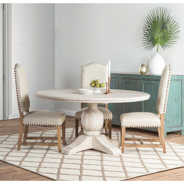 Well Known Shop Valencia Wood Antique White 60 Inch Dining Tablekosas Home Regarding Valencia 60 Inch Round Dining Tables (View 1 of 20)