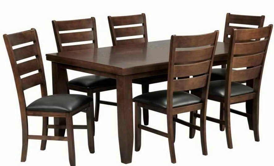 Well Liked Bradford 7 Piece Dining Sets With Bardstown Side Chairs Inside Bradford 7 Piece Dining Set W Bardstown Side Chairs Oak (Gallery 1 of 20)