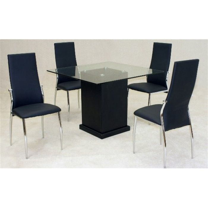 Well Liked Odessa Dining Table + 4 Lazio Chairs With Regard To Lazio Dining Tables (Gallery 4 of 20)