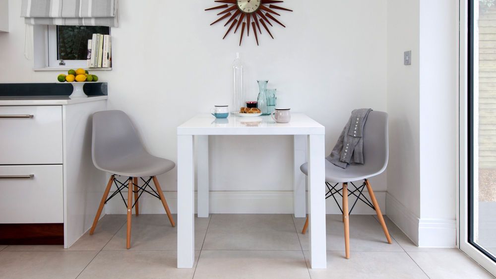White Gloss Kitchen Table (Gallery 9 of 20)