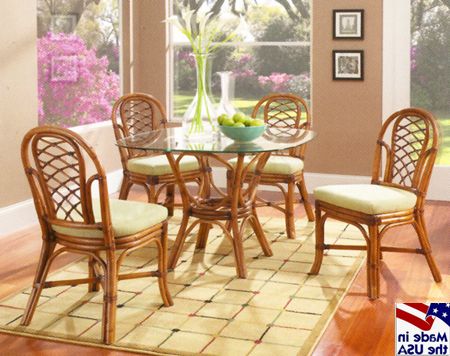 Wicker And Glass Dining Tables With Preferred Grand Isle Rattan And Wicker Dining Sets 3760classic Rattan (View 1 of 20)