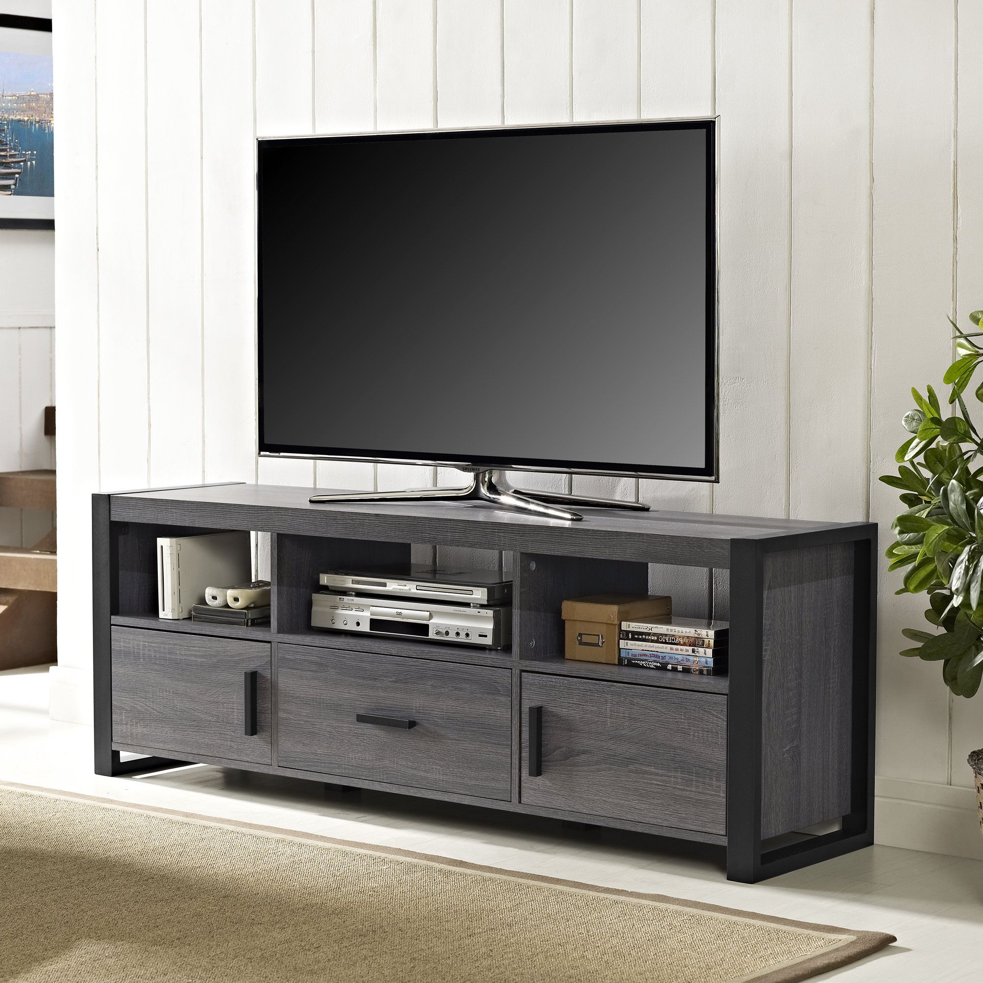 Angelo:home Tv Stand For Tvs Up To 65" & Reviews | Wayfair In Edwin Grey 64 Inch Tv Stands (View 1 of 20)