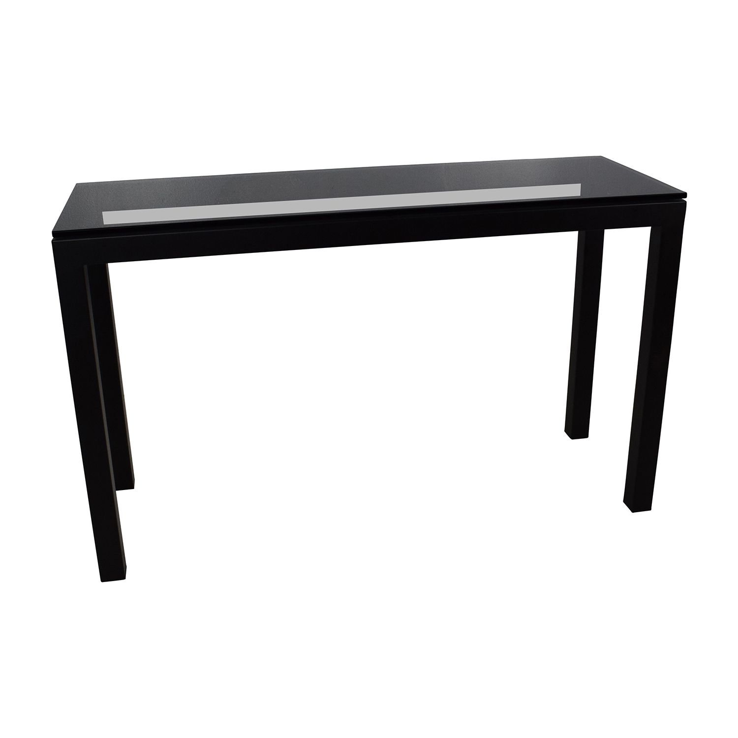 Black Parsons Console Table @wt26 | Wendycorsistaubcommunity Pertaining To Parsons Clear Glass Top & Elm Base 48x16 Console Tables (View 12 of 20)