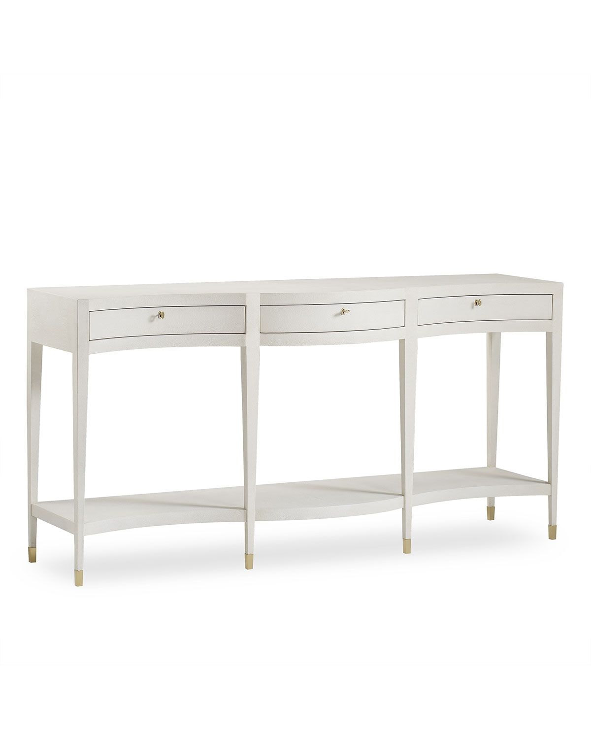 Century Furniture Monroe Faux Shagreen Console Table | Neiman Marcus Intended For Faux Shagreen Console Tables (View 7 of 20)