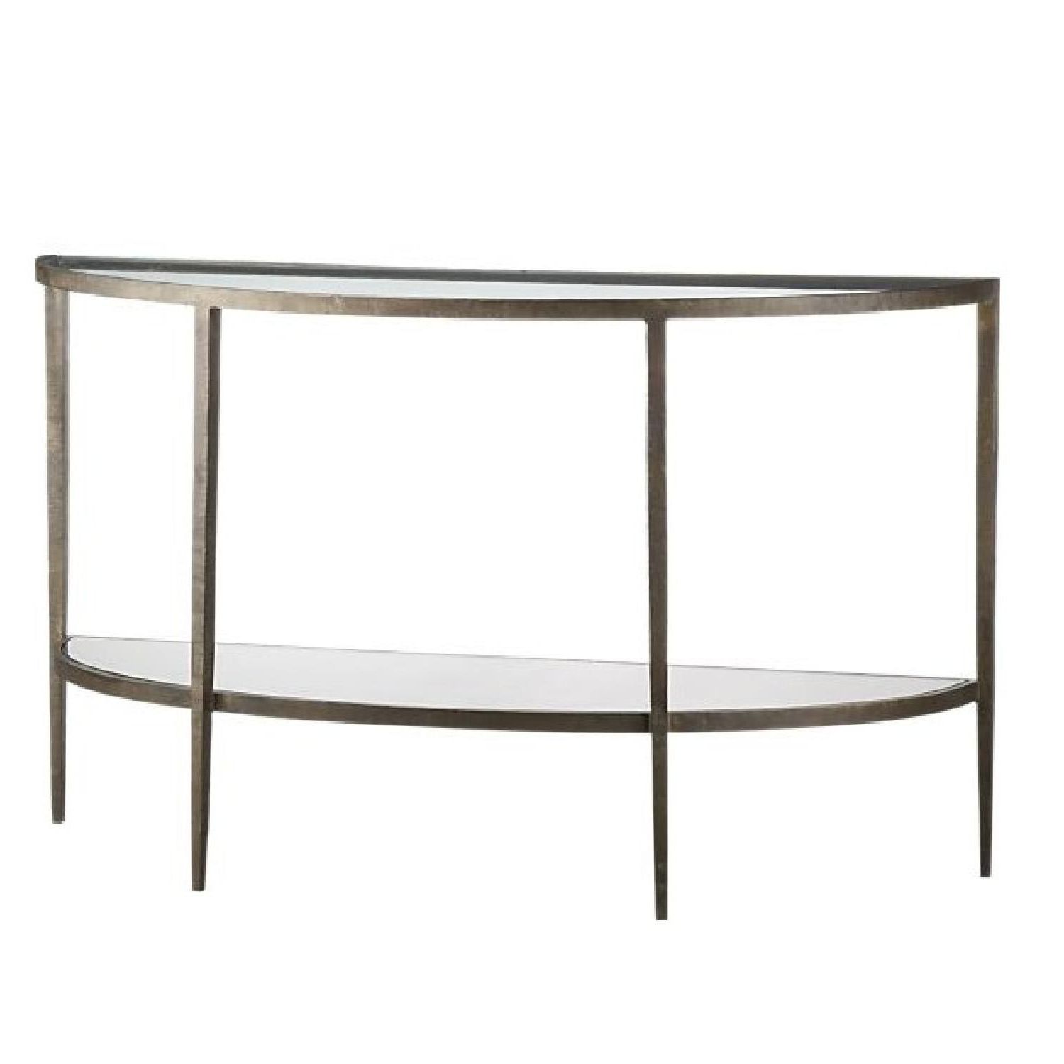 Crate & Barrel Clairemont Demilune Console Table | Coffee, Side Throughout Clairemont Demilune Console Tables (View 1 of 20)