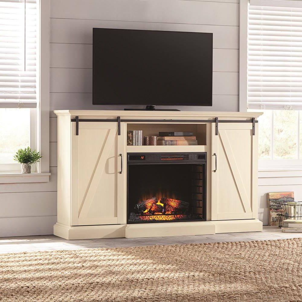 Electric Fireplaces – Fireplaces – The Home Depot Throughout Dixon Black 65 Inch Highboy Tv Stands (View 2 of 20)
