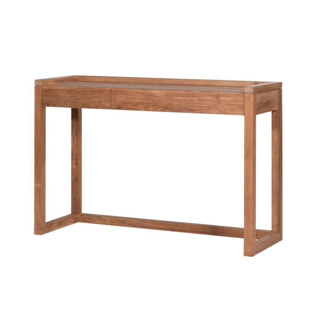 Frame Pc Console – Teak | Furniture Inside Parsons Grey Marble Top &amp; Elm Base 48x16 Console Tables (View 5 of 20)