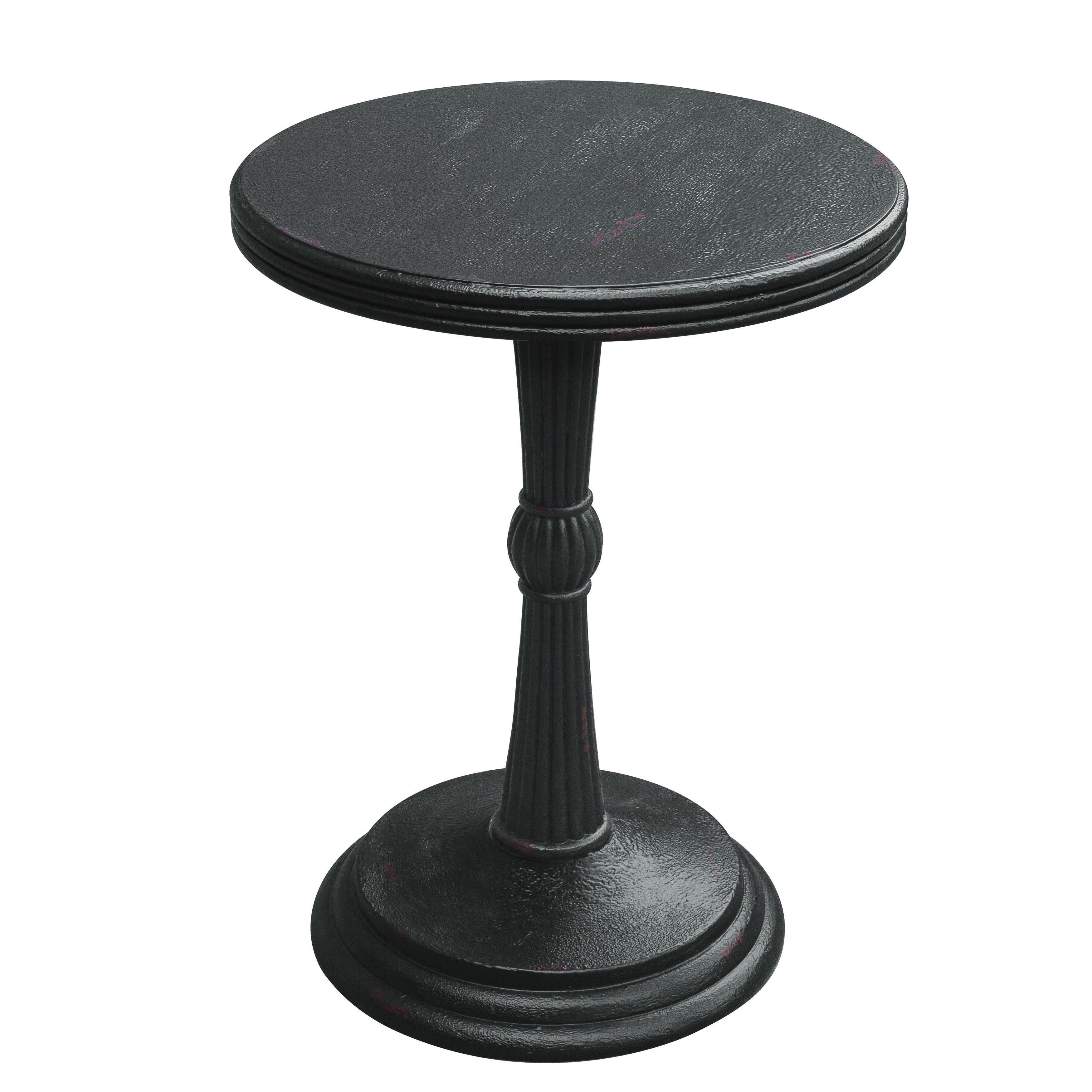 Kyra Black Wood Pedestal Table – Free Shipping Today – Overstock For Kyra Console Tables (View 17 of 20)