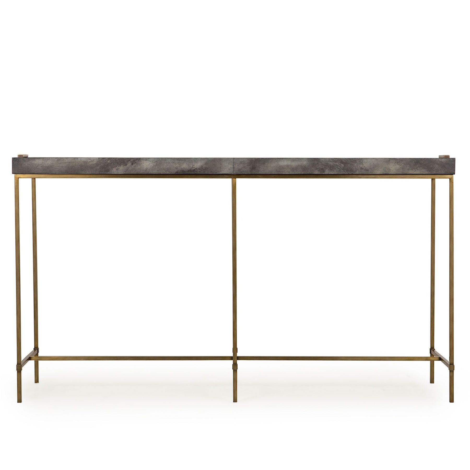 Levi Tray Console Table – Grey Shagreen | Resource Decor 0801086 Within Grey Shagreen Media Console Tables (View 12 of 20)