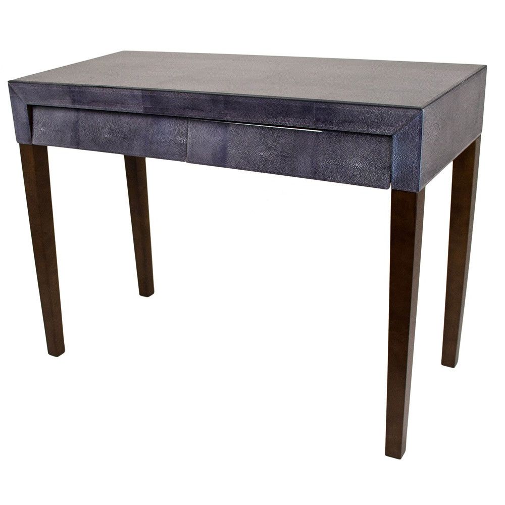 Rv Astley 1950s Dark Grey Shagreen Console Table | Houseology Pertaining To Grey Shagreen Media Console Tables (View 15 of 20)