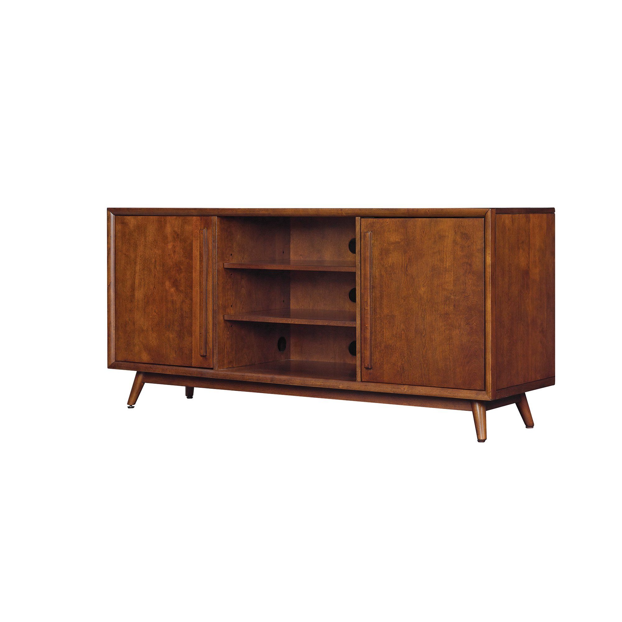 Shop Leawood Tv Stand For Tvs Up To 60 Inches, Mahogany Cherry Inside Canyon 74 Inch Tv Stands (Gallery 19 of 20)